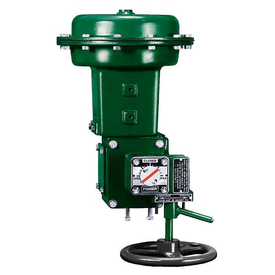 Fisher 1078 Declutchable manual actuator