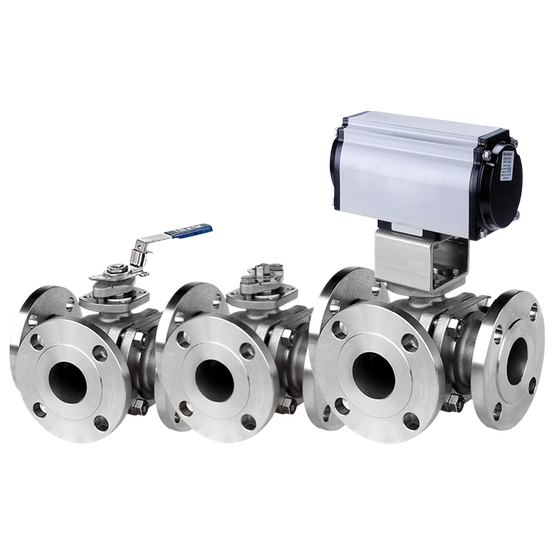 KTM Series MB1 Three Way Floating Ball Valves
