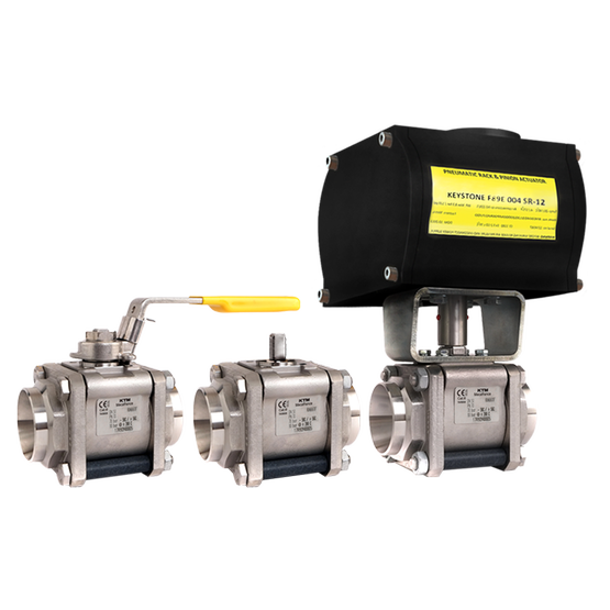 KTM Mecafrance 3-piece ball valves & series RA
