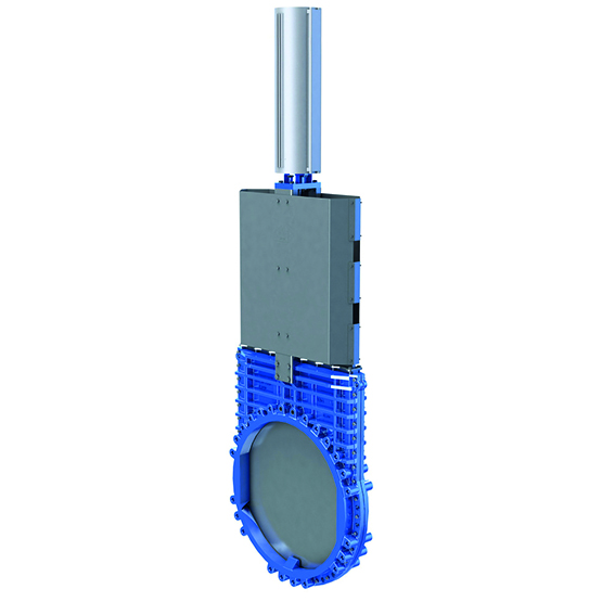 VAG ZETA-XL with pneumatic actuator - wastewater